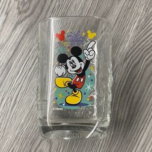 Walt Disney World Magic Kingdom Mickey Mouse Celebration 2000 Clear Gla…